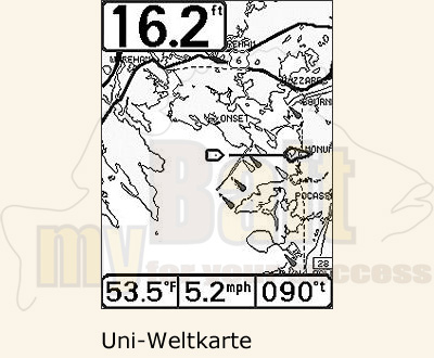 Humminbird 365i Uni-Weltkarte