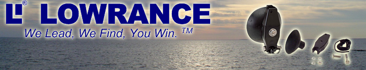Lowrance Saugnapf Banner