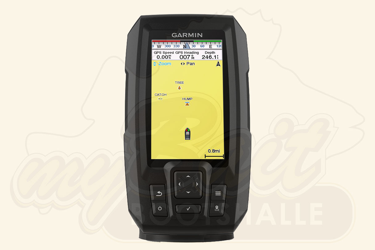Ein GPS-Fischfinder kann Tiefenkarten erstellen, Routen aufzeichnen und Wegpunkte speichern.