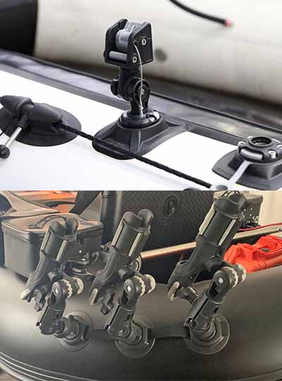 Fasten Adapter für Railblaza und RAM Mounts Montagebeispiele Fasten Adapter für Railblaza und RAM Mounts Montagebeispiele