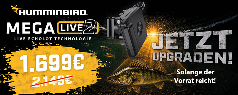 Humminbird MEGA Live 2 Aktionsverlängerung Banner