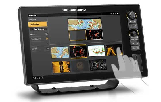 Freie Bildschirmkonfiguration beim Humminbird Solix