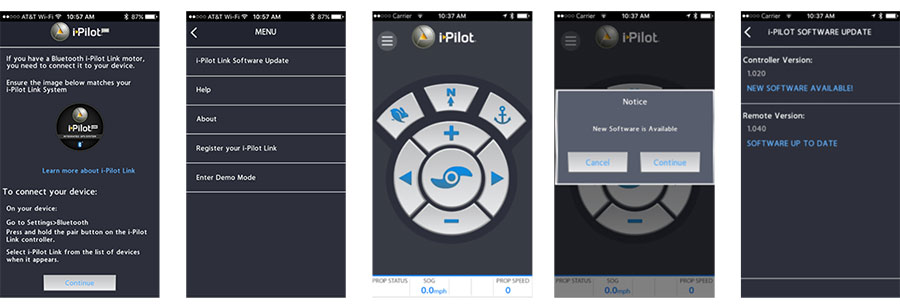 Die Minn Kota App ist das perfekte Interface für Iphone und Android Smartphones