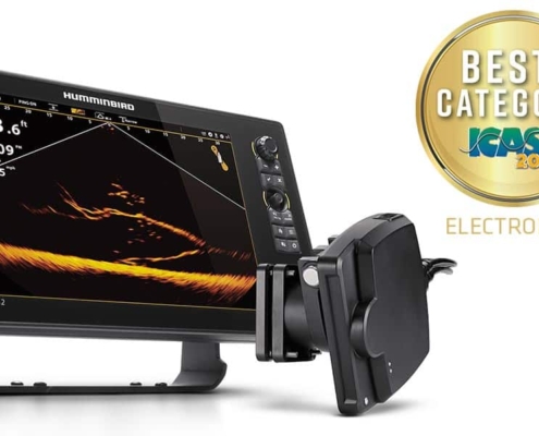 Echolot mit Bildschirm und Sensor