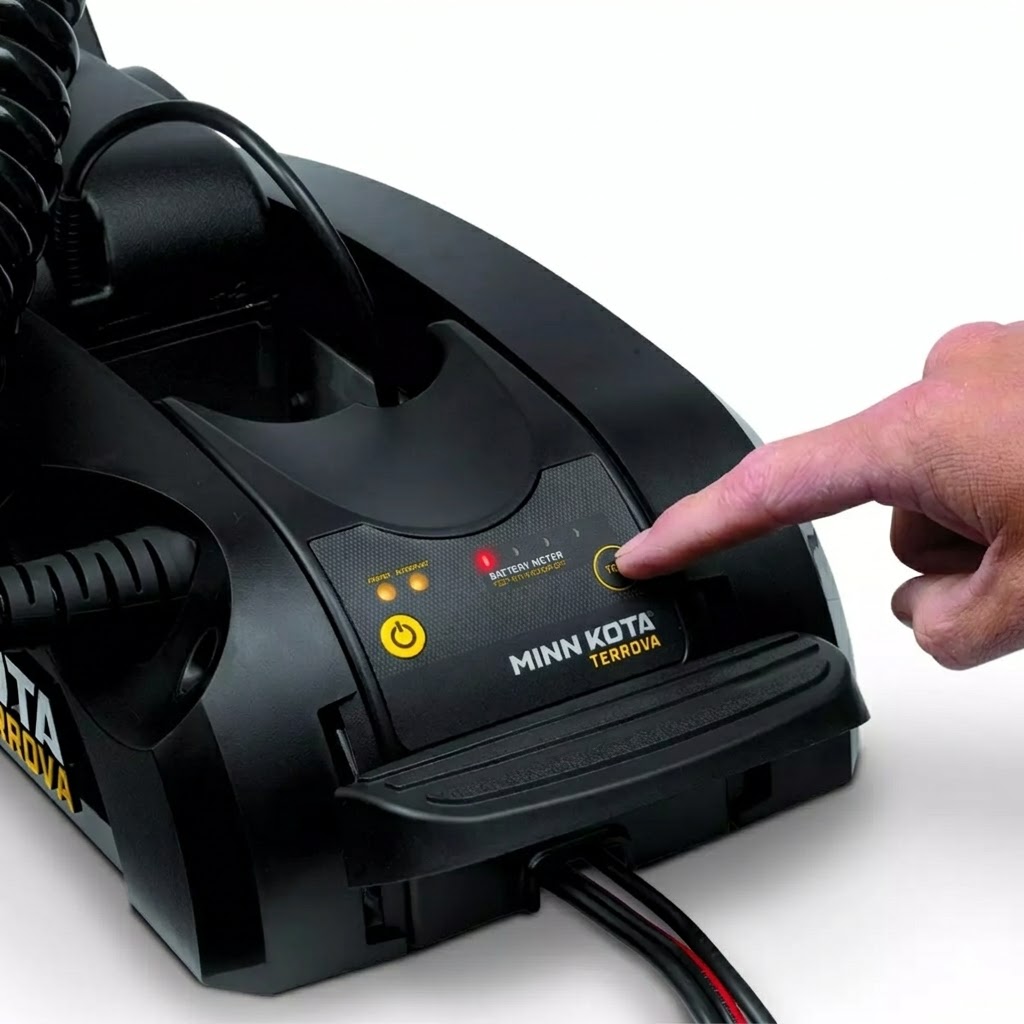 Motorkopf mit LED-Anzeige Minn Kota Motorkopf mit LED-Statusanzeige bei Unterspannung