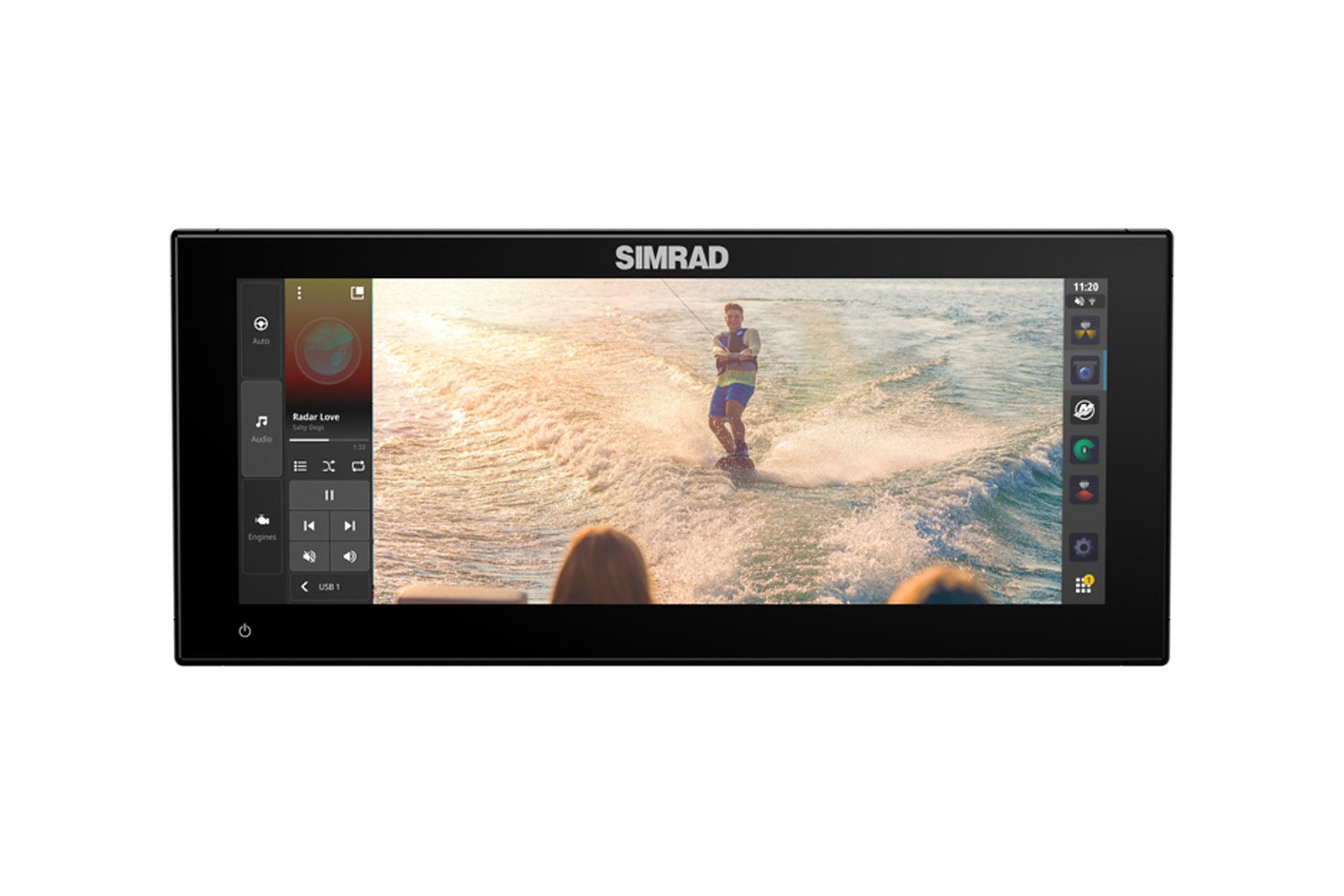 Simrad NSX 3012 Ultrawide Echolot und Kartenplotter, Kamerabild