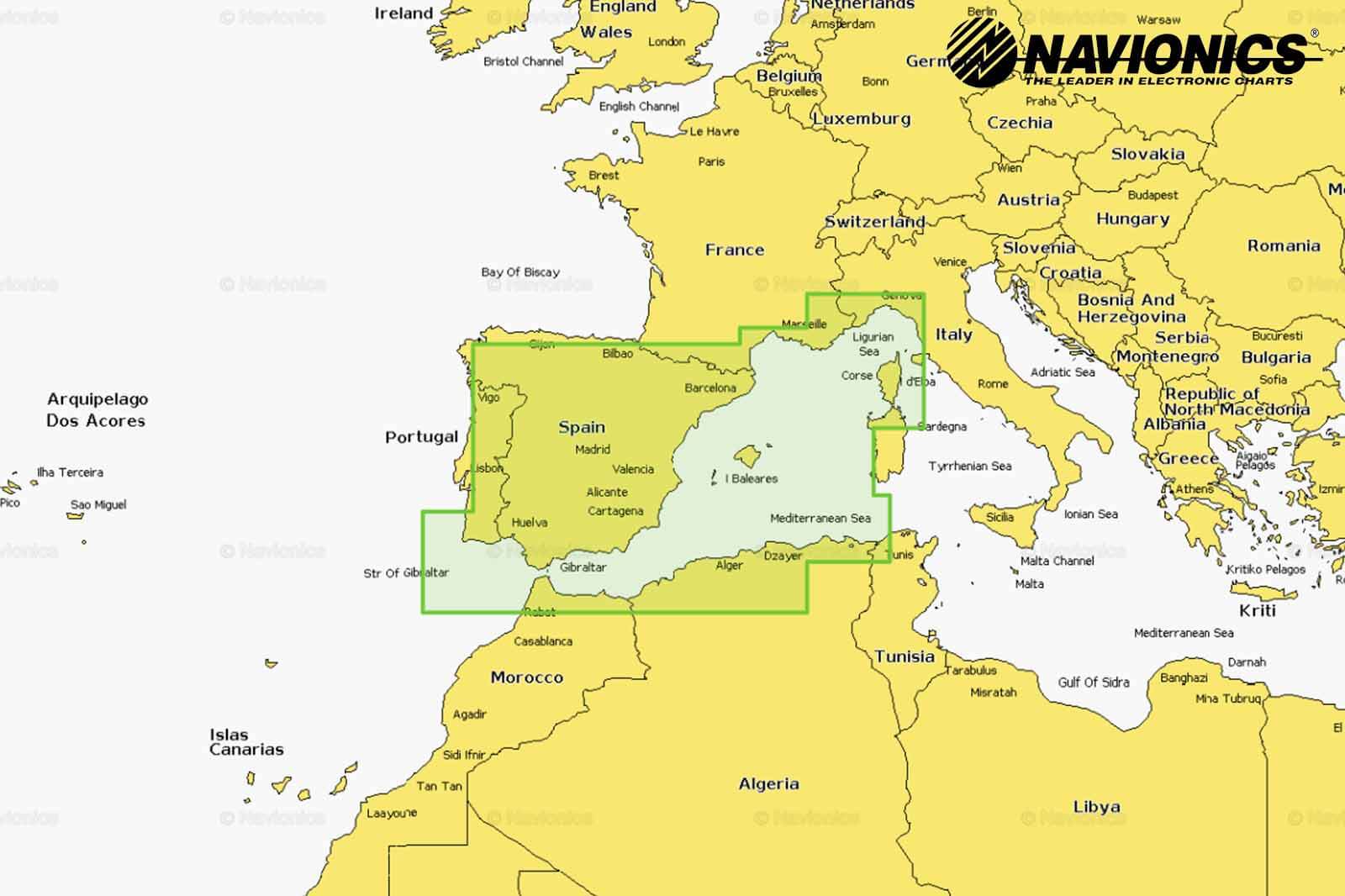 Navionics Platinum Plus Seekarte