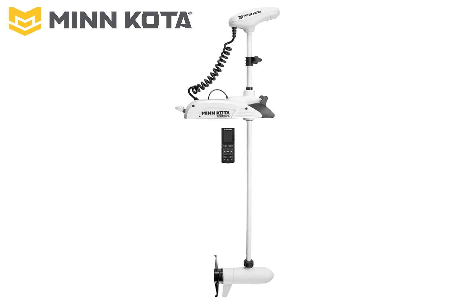 Minn Kota Riptide Terrova Elektro-Bootsmotor Profilansicht, 137 cm, 24 V