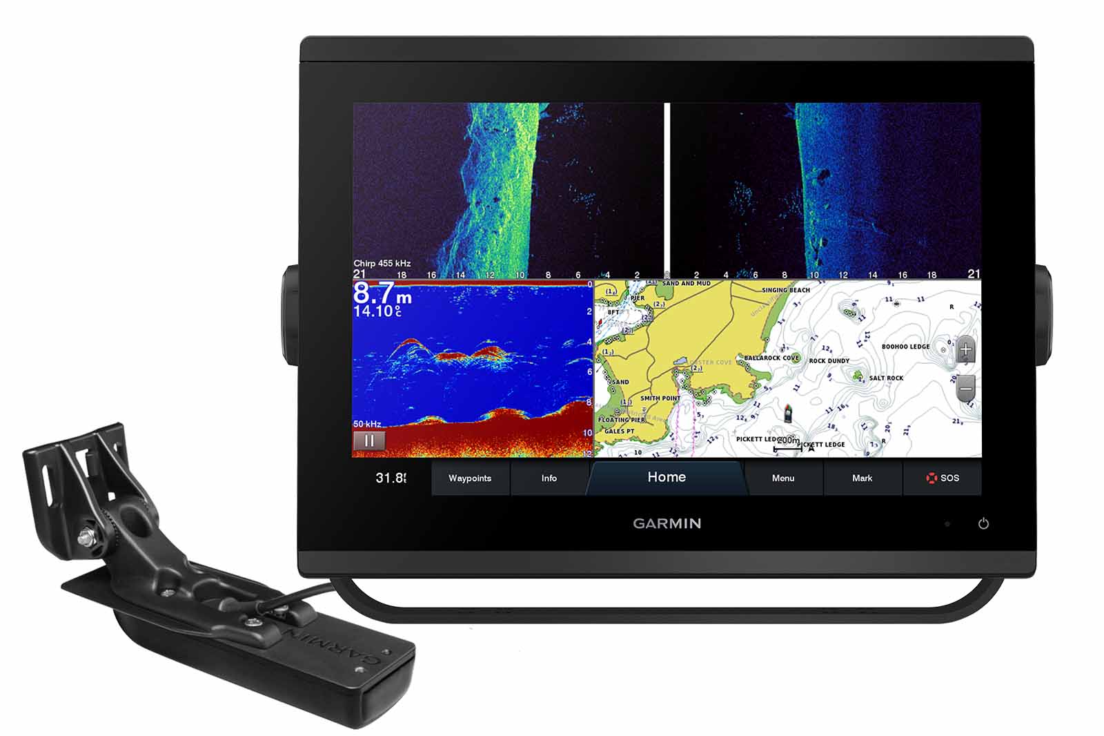 Garmin GPSMAP 1223xsv Echolot mit Geber