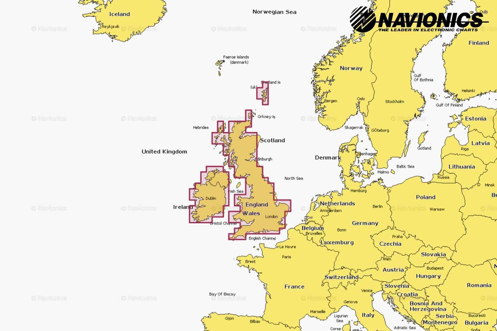 Navionics Plus Seekarte