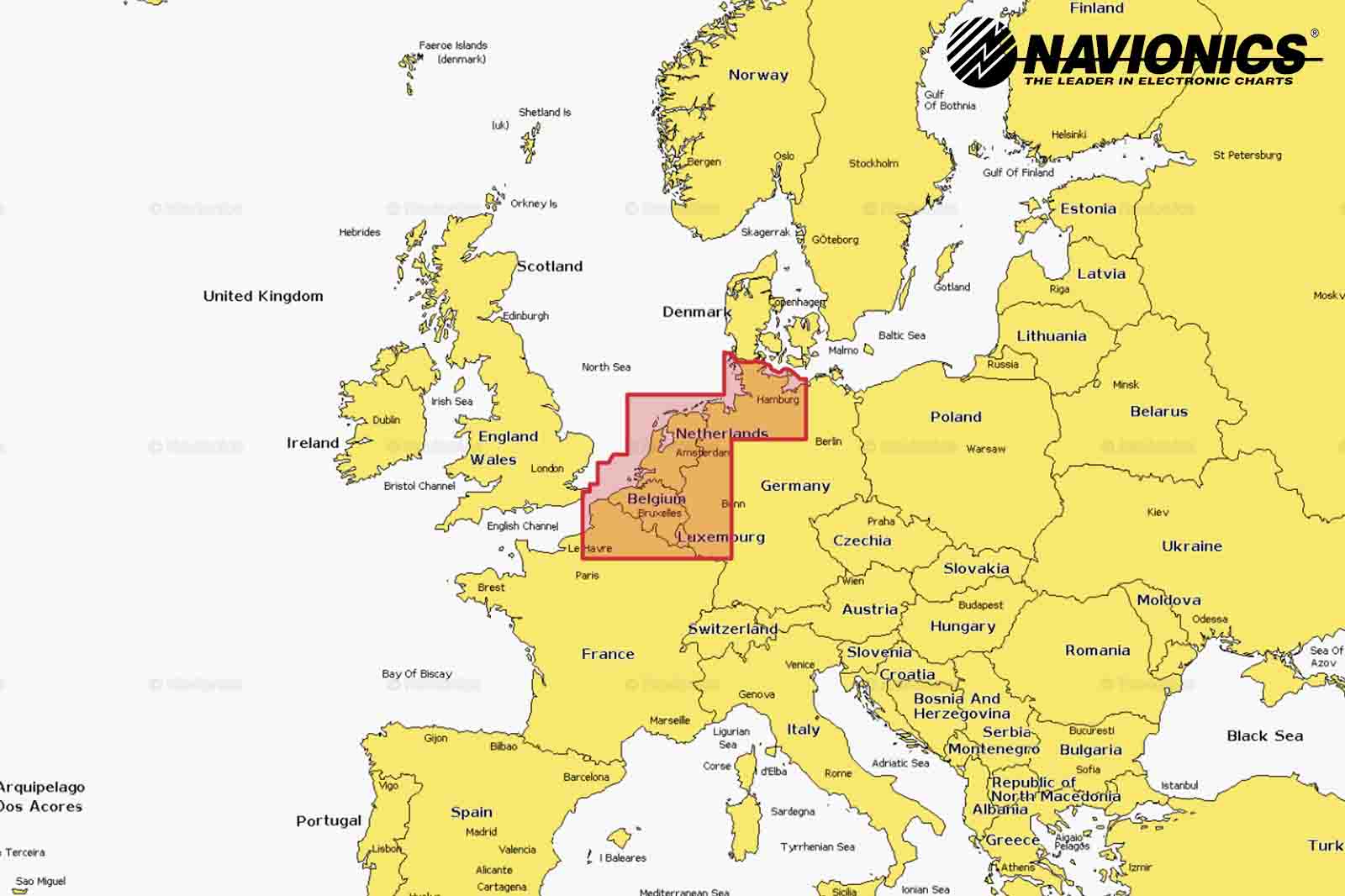 Navionics Plus Seekarte