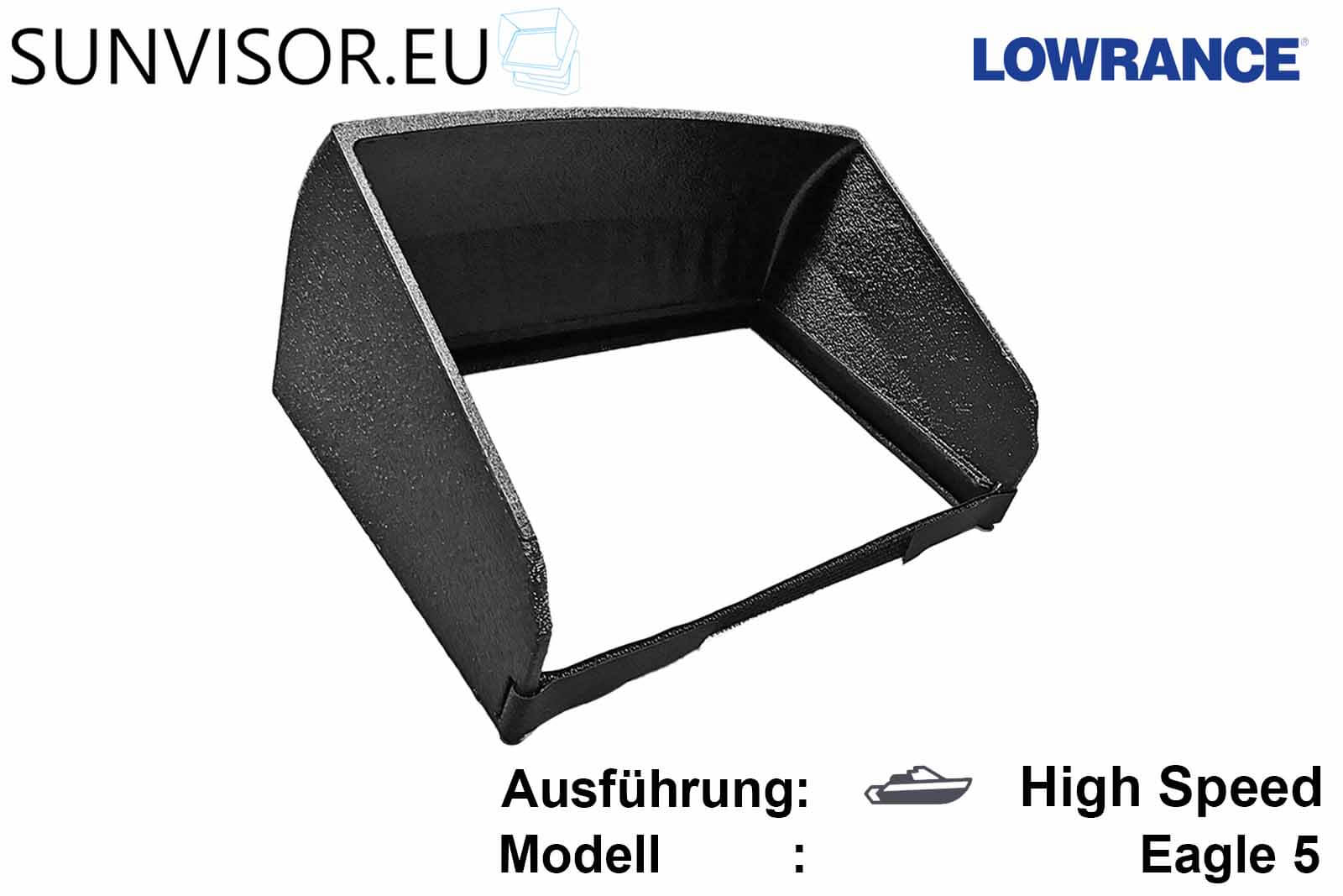 SUNVISOR Sonnenschutz für Lowrance Echolote