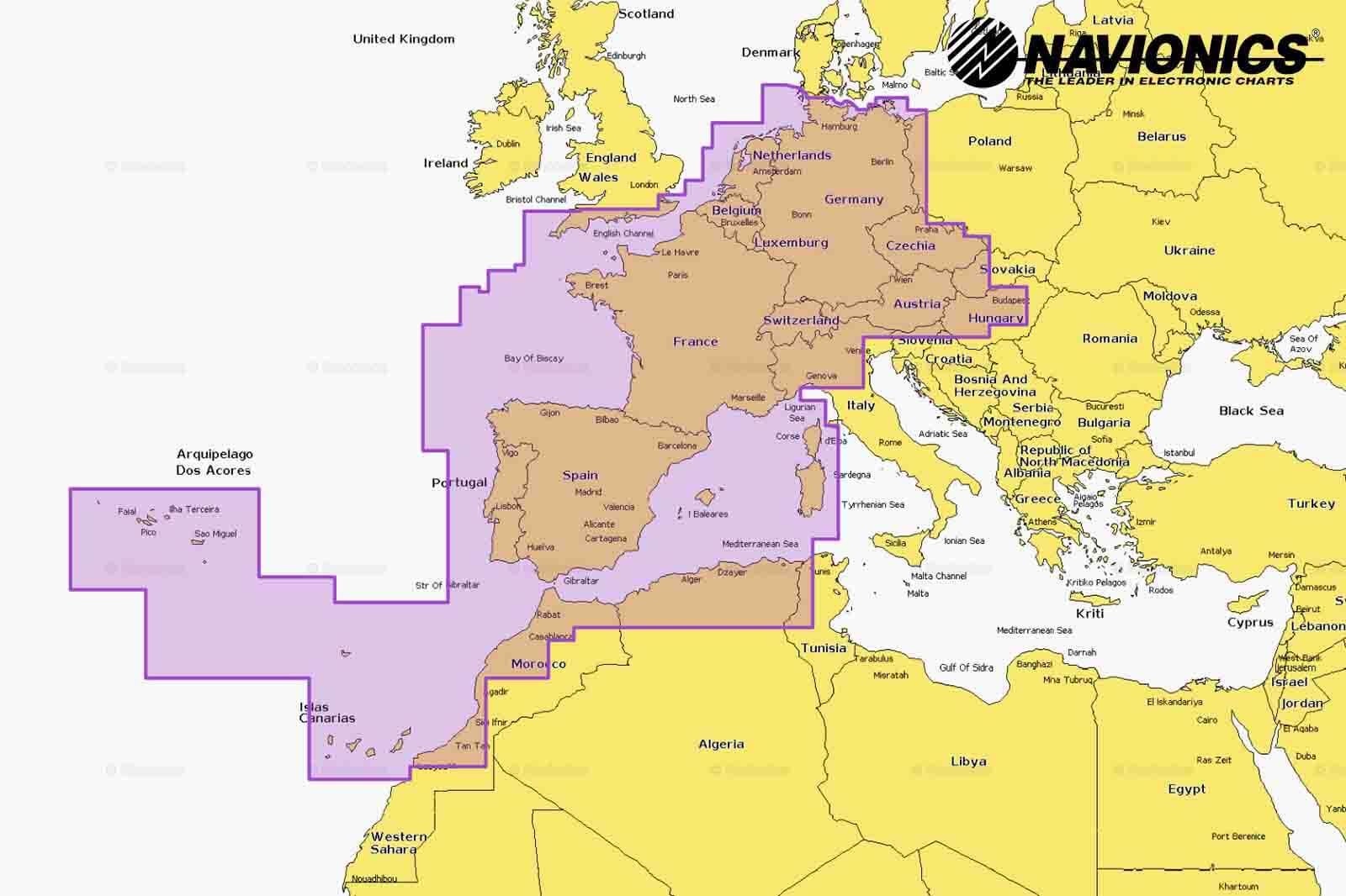 Navionics Platinum Plus Seekarte