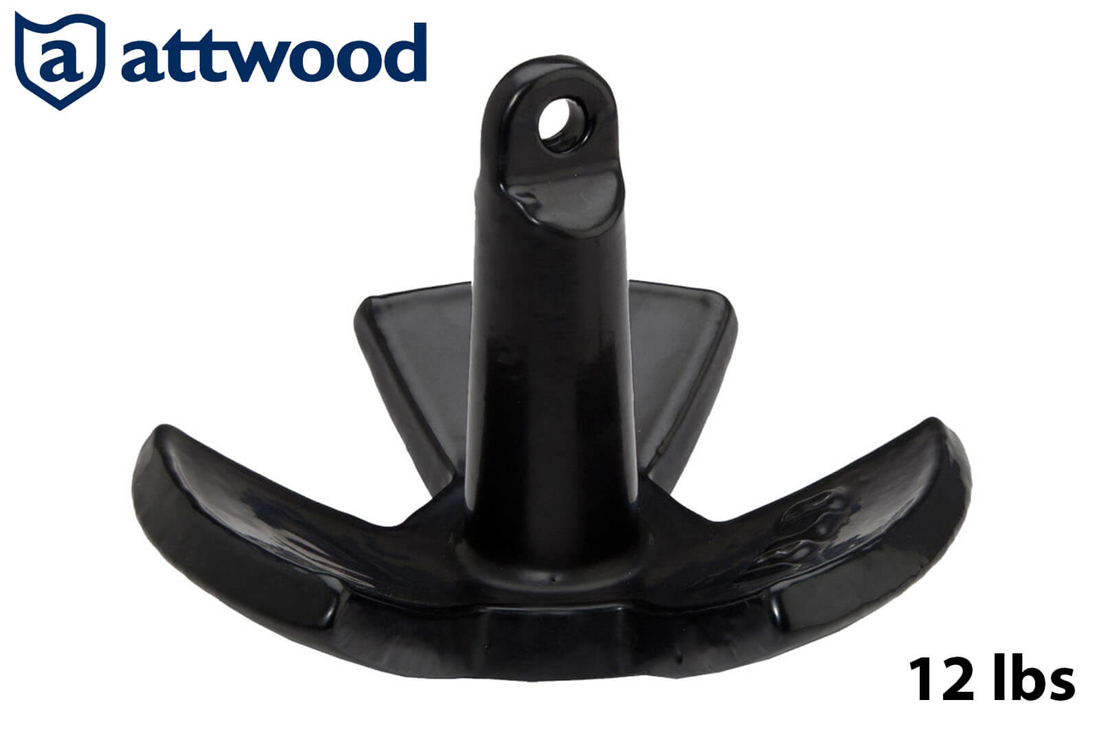 Attwood Flussanker Anker schwarz ummantelt, 12 lbs