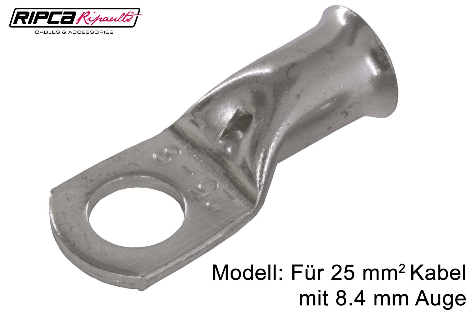Kabelschuhe, Rohrkabelschuhe mit Kabelauge in Ringform