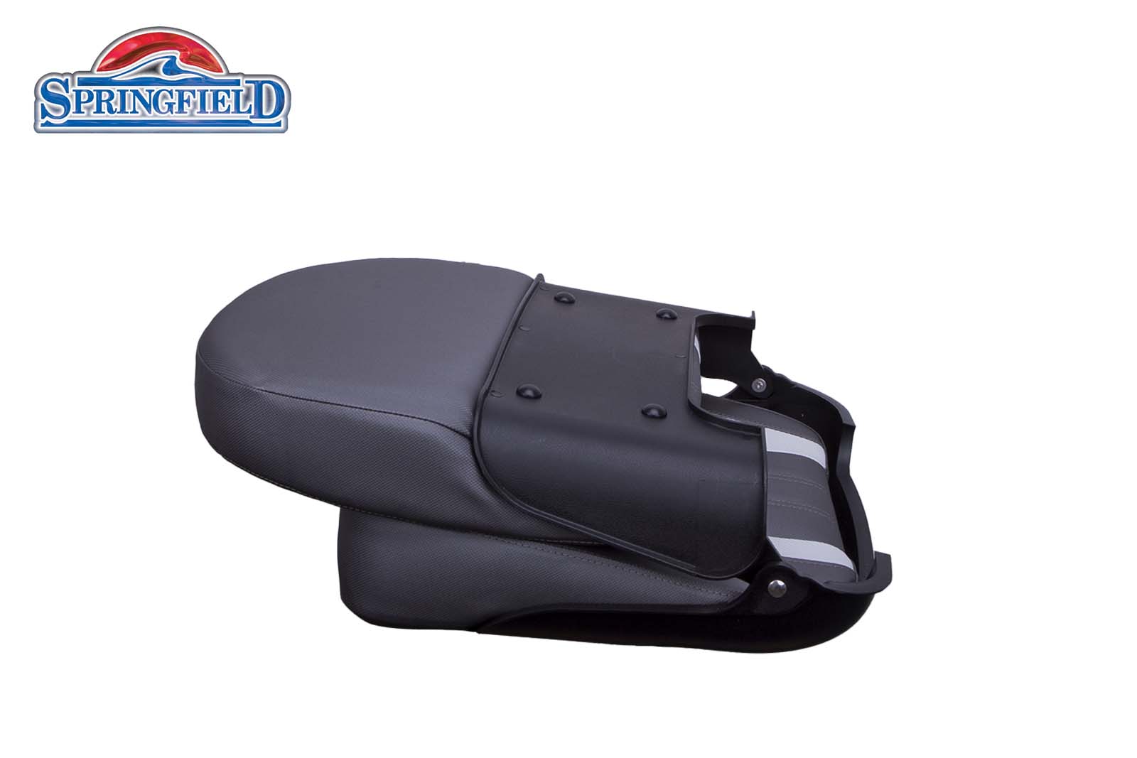 Springfield Skipper Premium Bootsstuhl - hellgrau seitlich links 90 grad zugeklappt