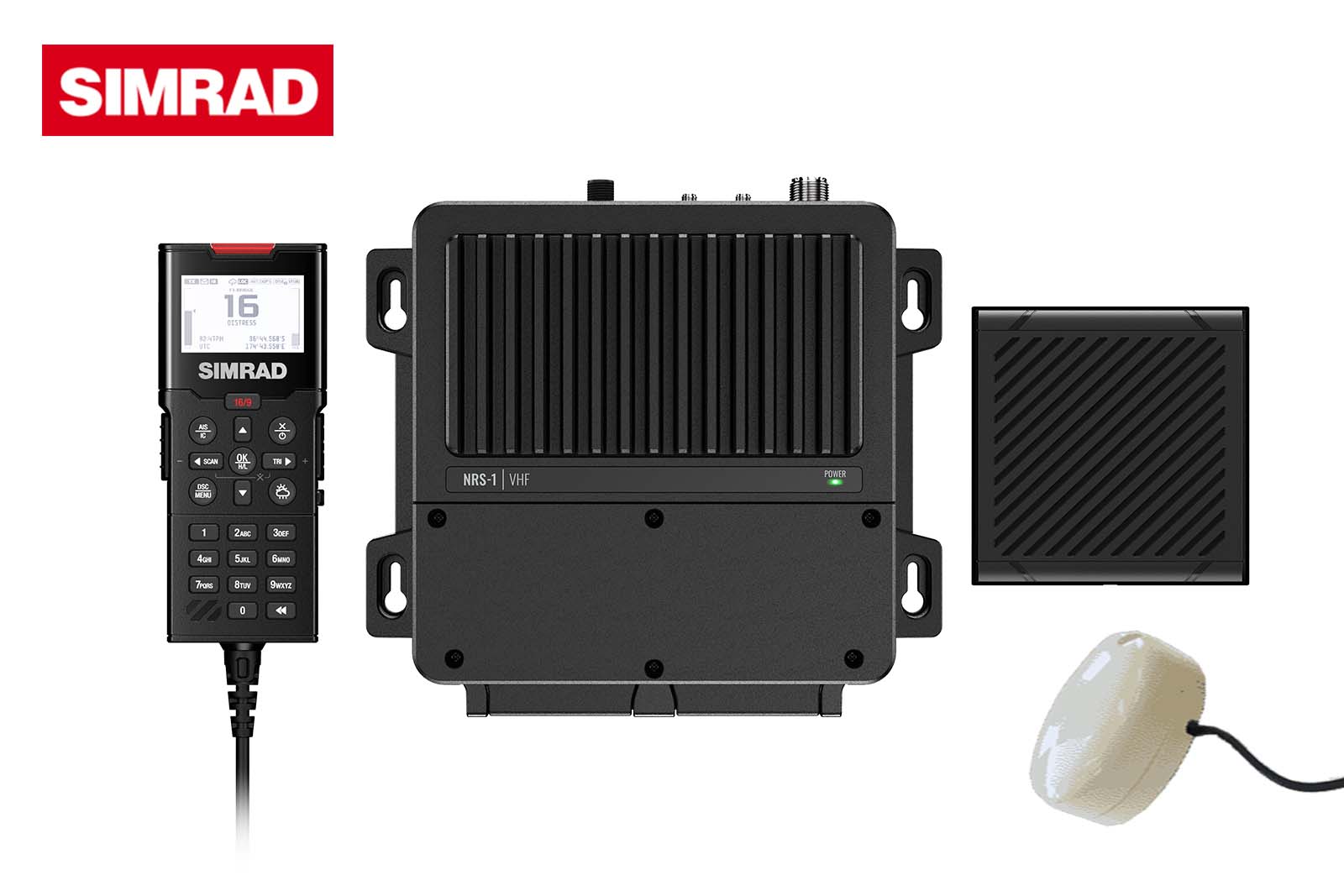 Simrad RS100-B Funkanlage mit externer GPS-Antenne