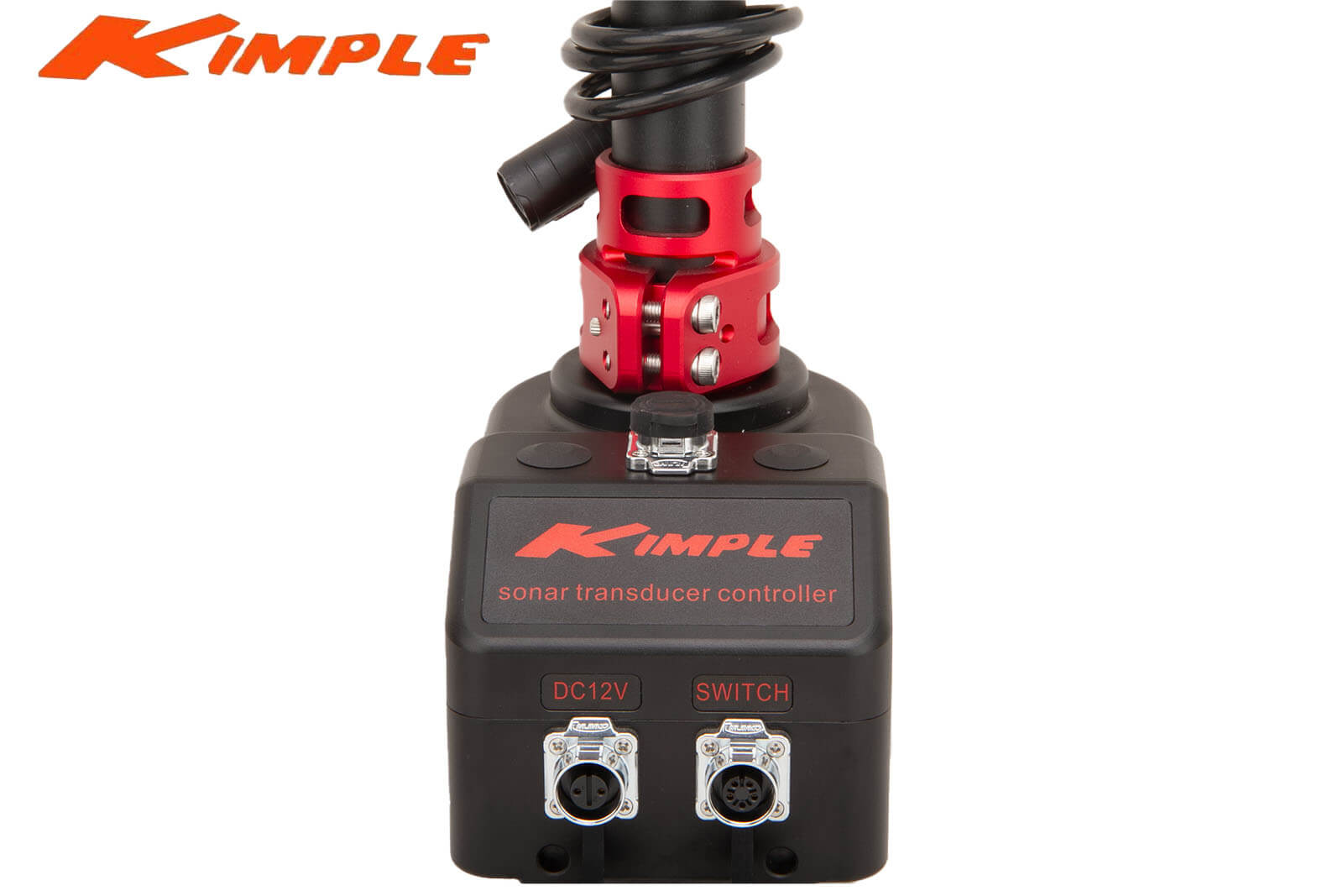 Kimple Foot Controlled Transducer Mount für Garmin, Lowrance und Minn Kota - Detailansicht Anschlüsse