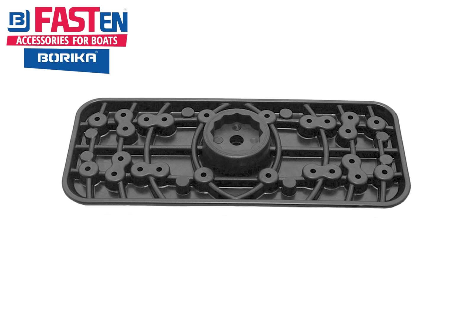 Fasten Montageplatte 164 x 68 mm, drehbar - von unten ohne Sternadapter