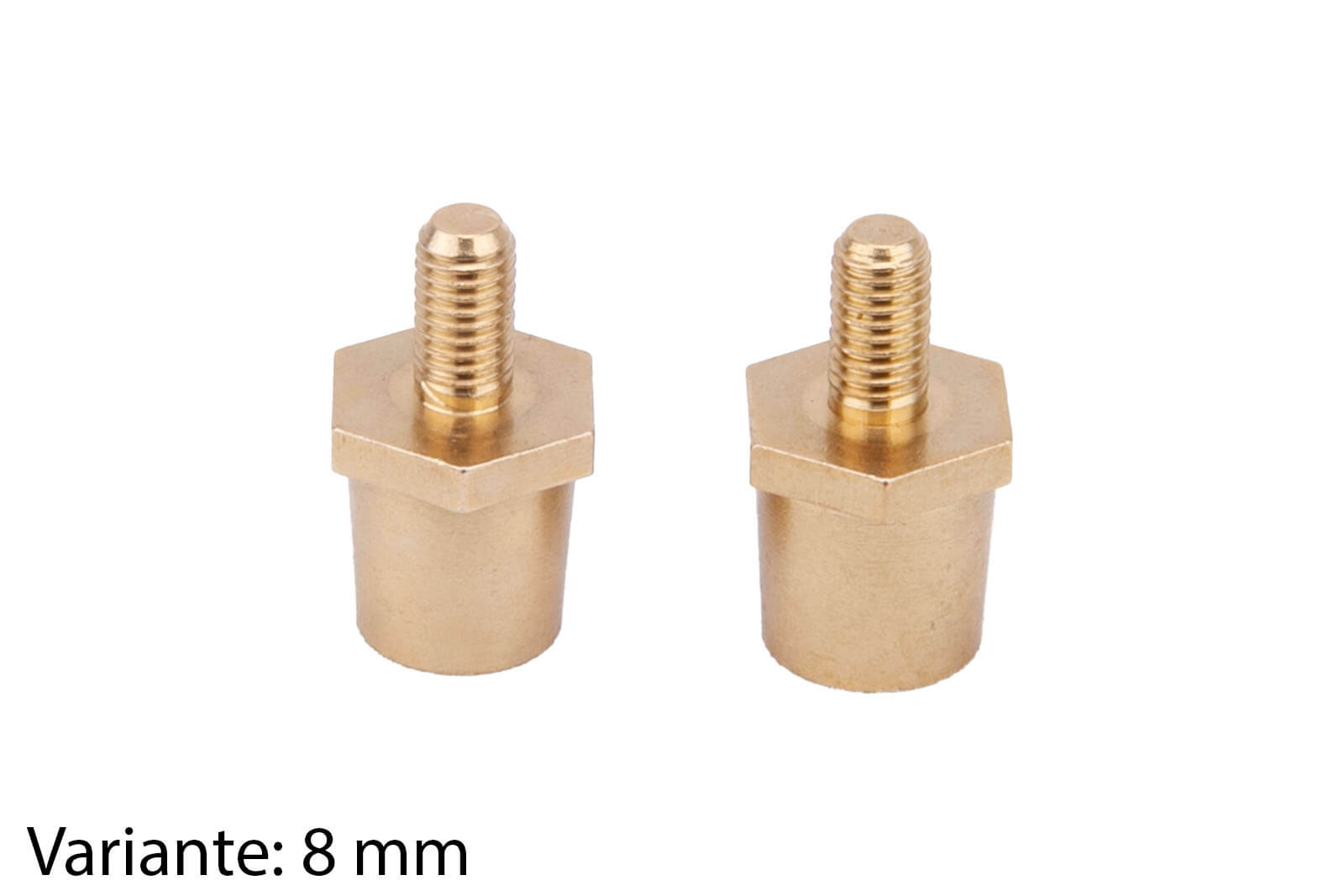 Poladapter für Zenith Batterien, 1 Paar - 8mm, mit Schraubteil oben