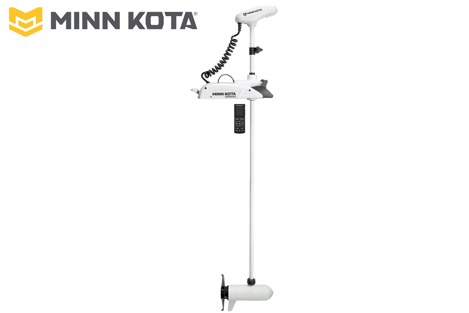 Minn Kota Riptide Terrova Elektro-Bootsmotor Profilansicht, 220 cm, 36 V