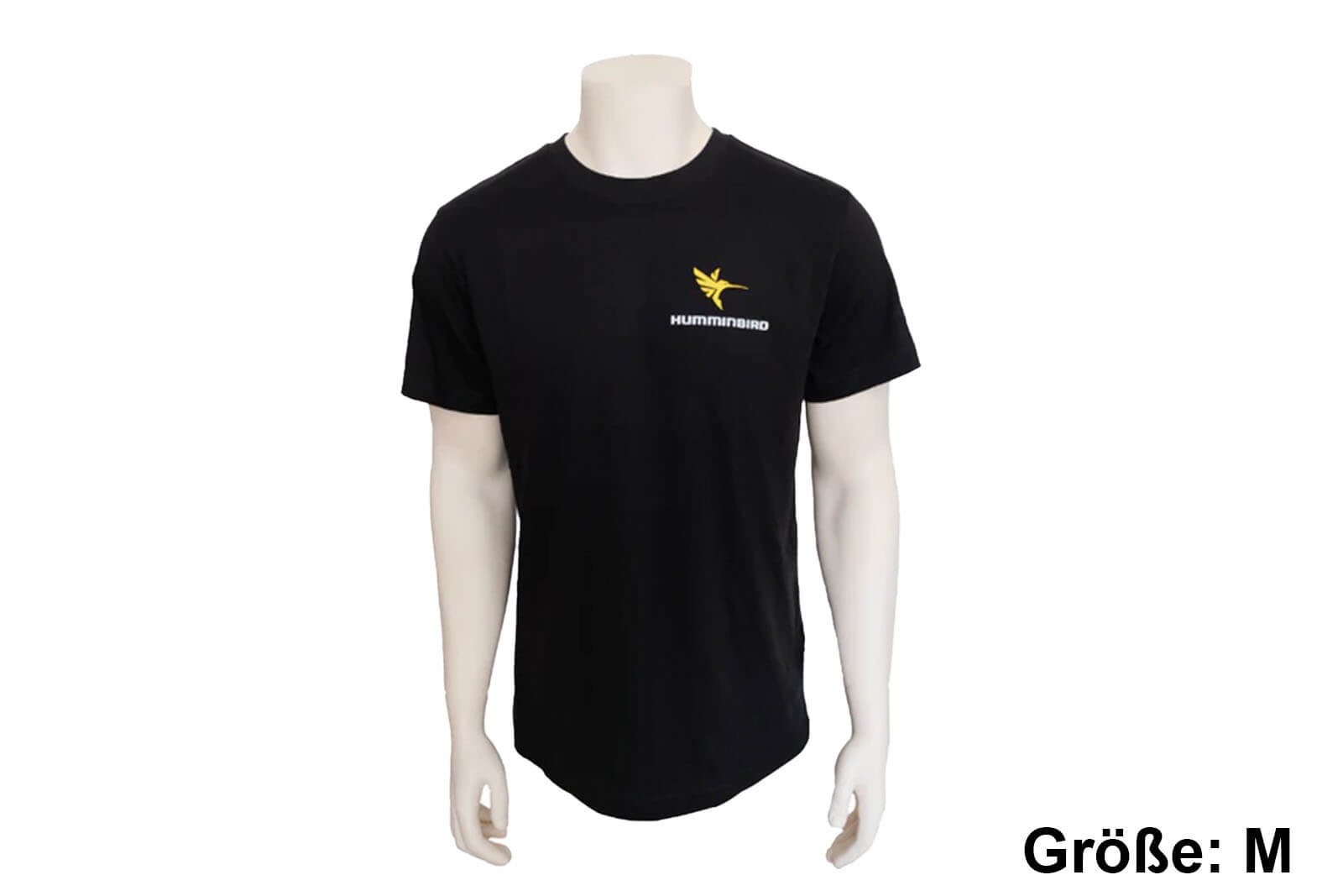 Humminbird T-Shirt, schwarz mit Logoaufdruck, Größe M