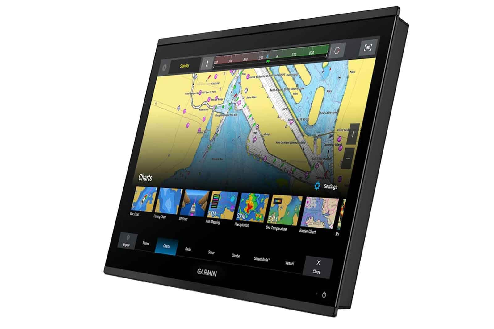 Garmin GPSMAP 9024 Kartenplotter ohne Sonar Ansicht links