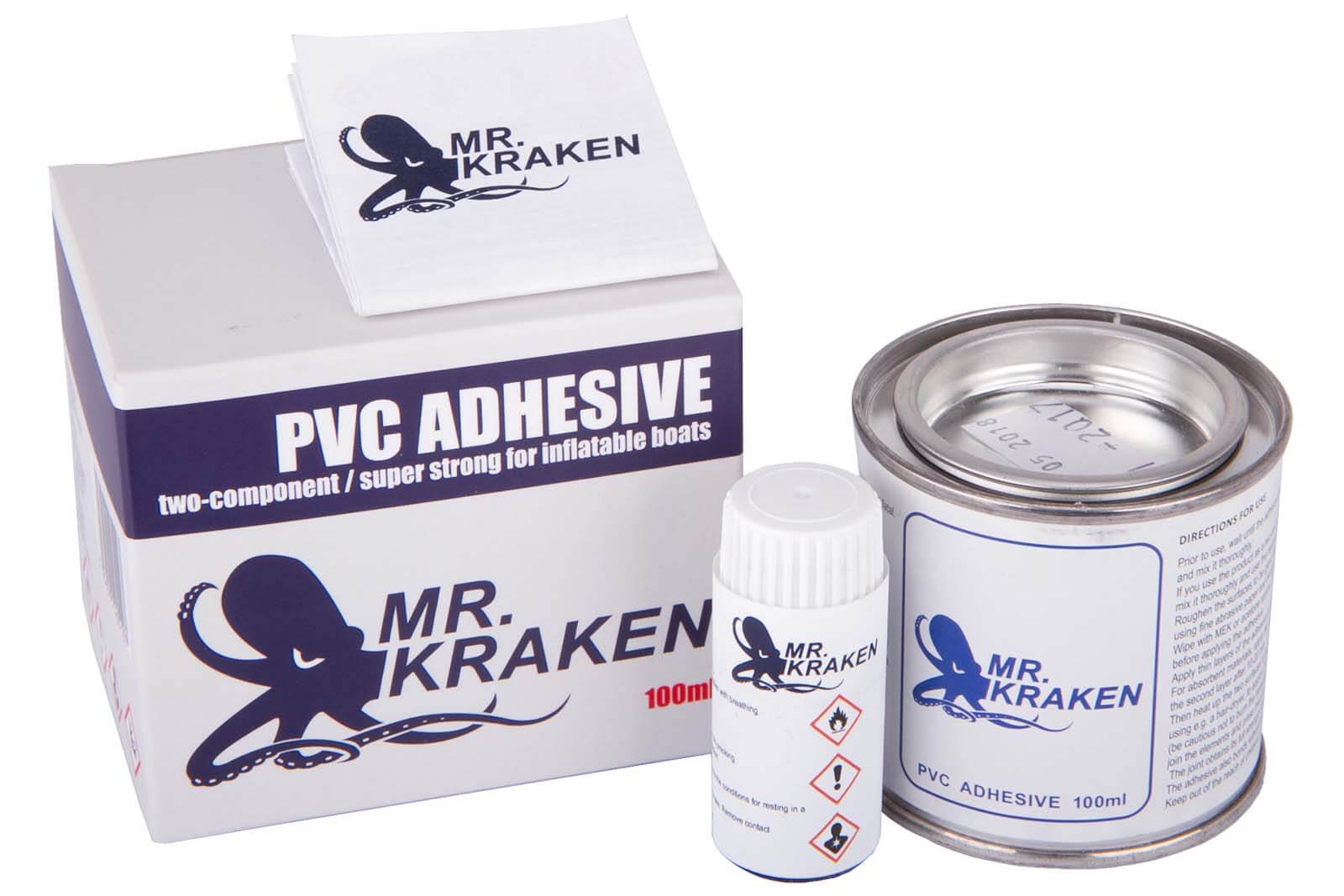 Ansicht Mr. Kraken 2-Komponenten-Kleber für PVC-Schlauchboote