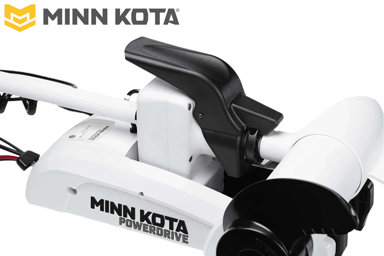 Minn Kota Riptide PowerDrive Elektro-Bootsmotor Verstauhebel