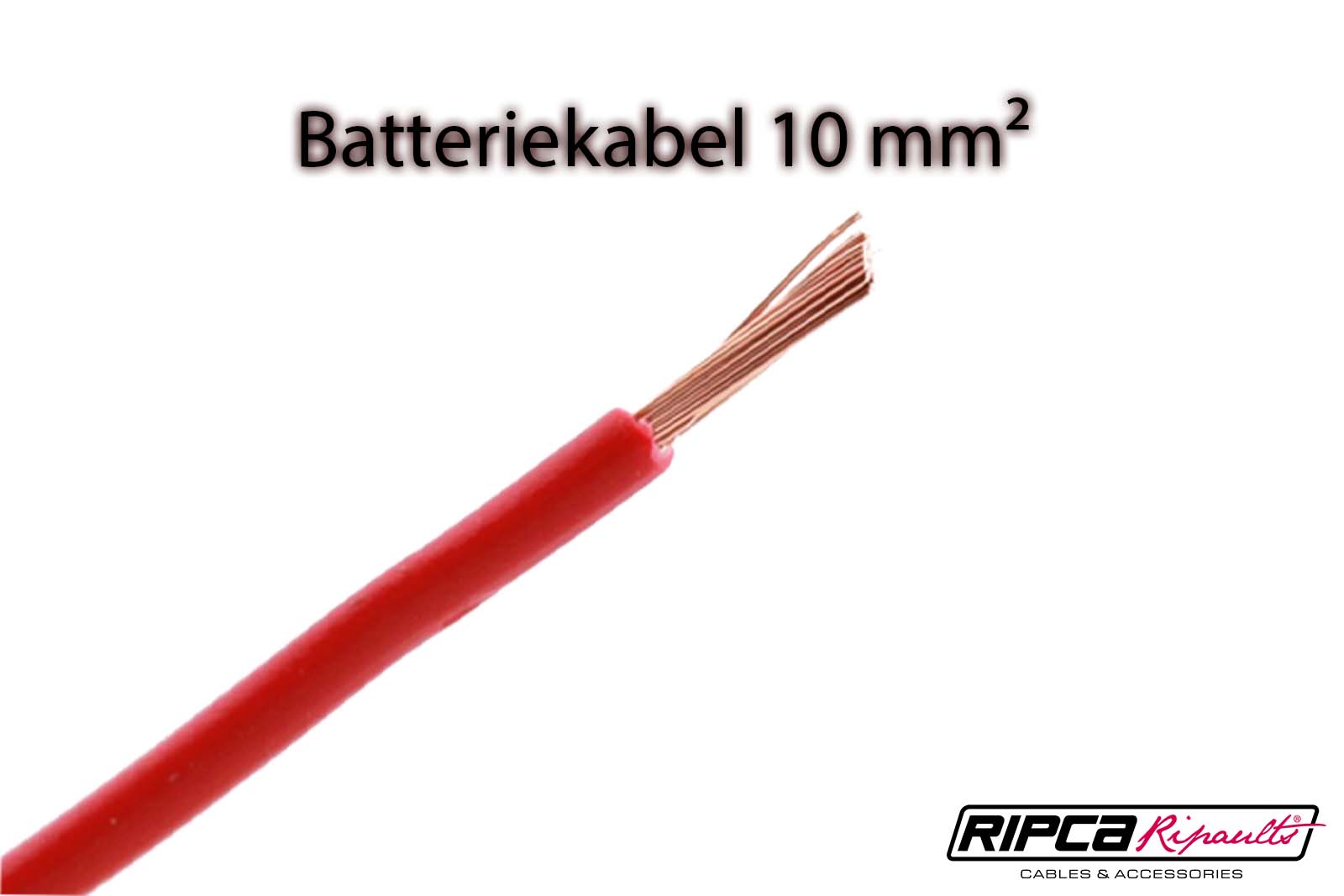 Ripca Batteriekabel 1-adrig Rot & Schwarz