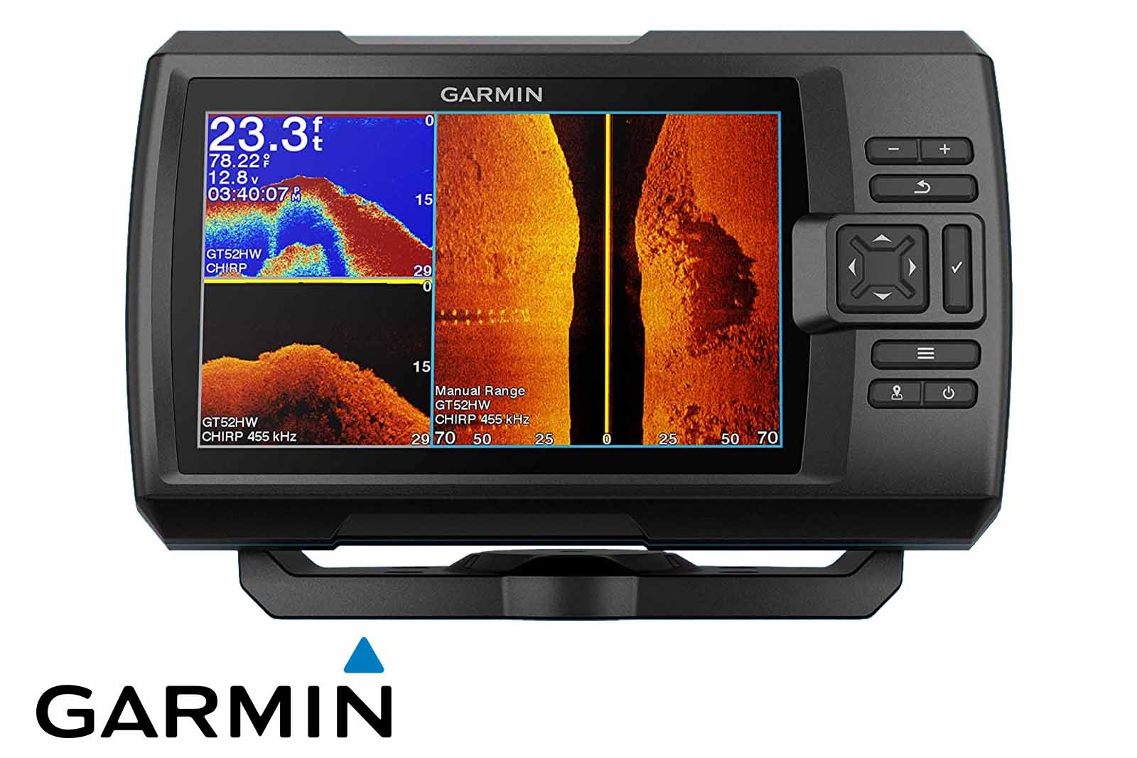 Garmin STRIKER Vivid 7sv Echolot SplitScreen mit SideVü, Frontansicht