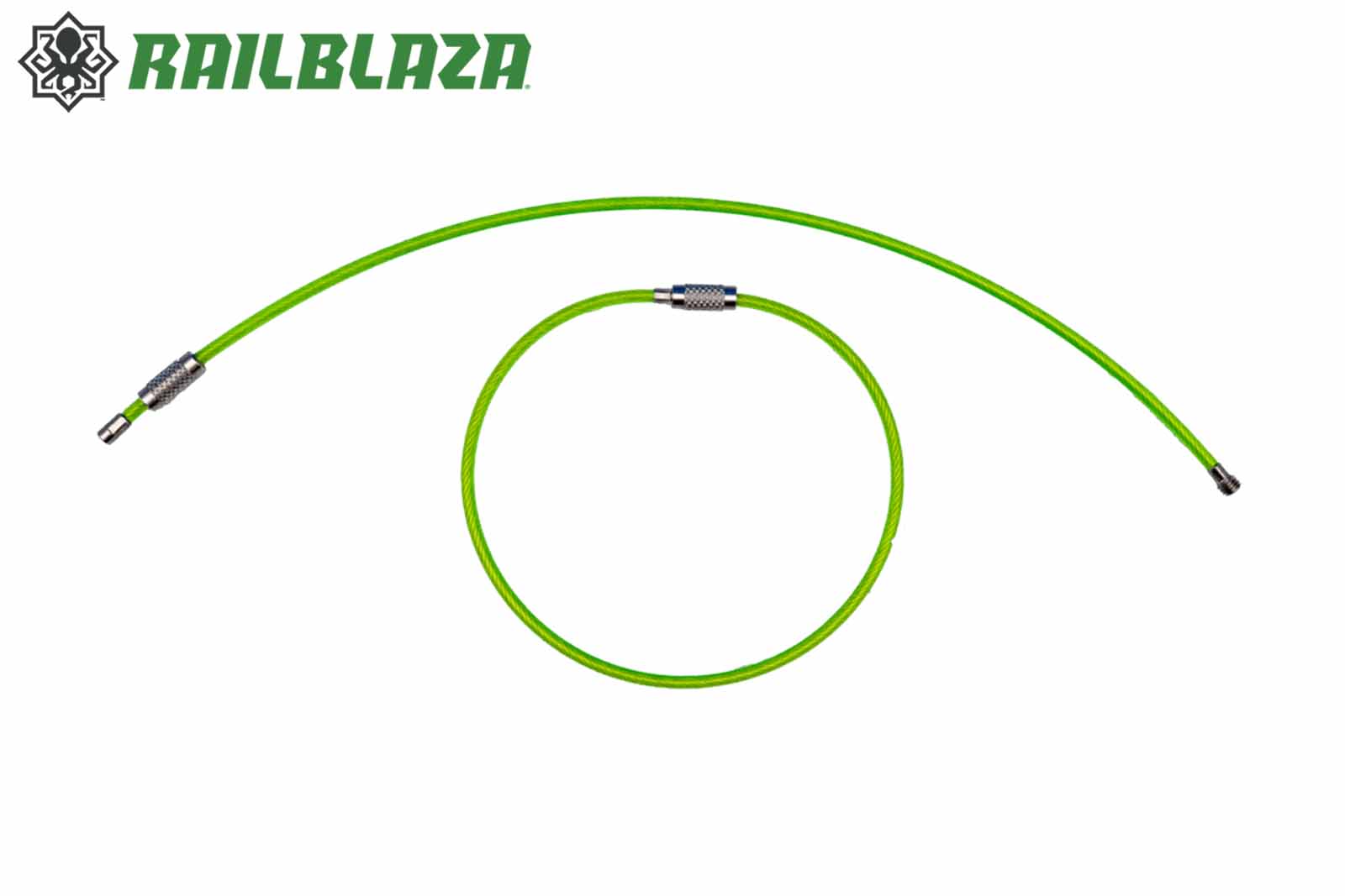 Railblaza Loopty Loops in Grün, 12 Zoll, offen und geschlossen