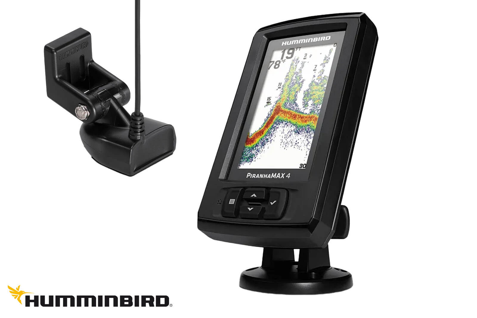 Humminbird PiranhaMAX 4 Echolot mit Geber