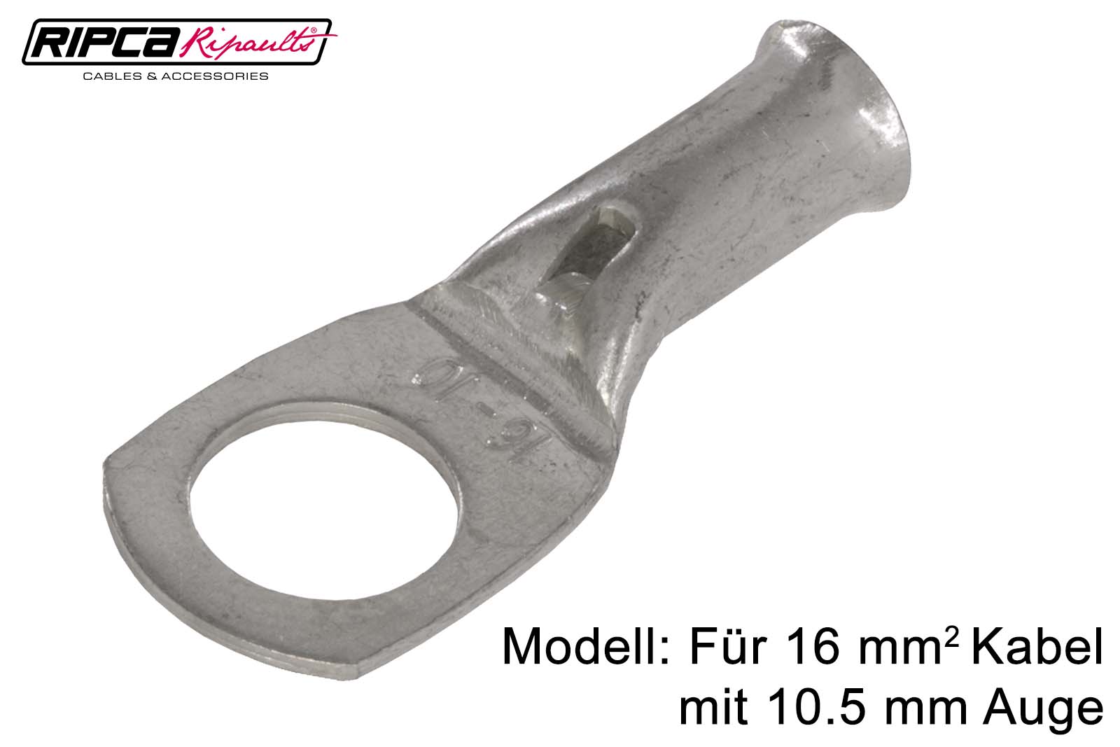 Kabelschuhe, Rohrkabelschuhe mit Kabelauge in Ringform