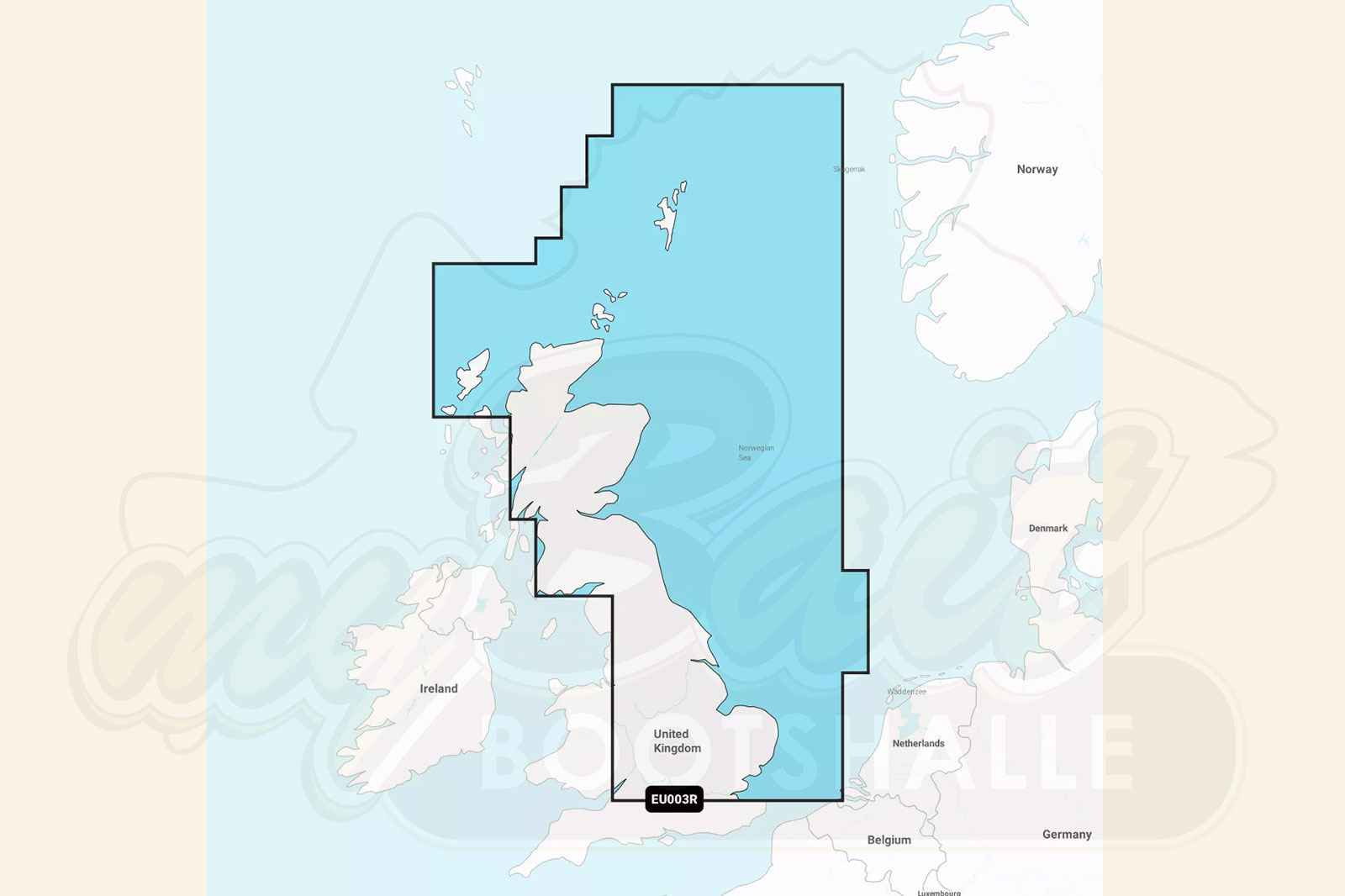 Garmin Navionics Plus: Kartenausschnitt Großbritannien Ostküste