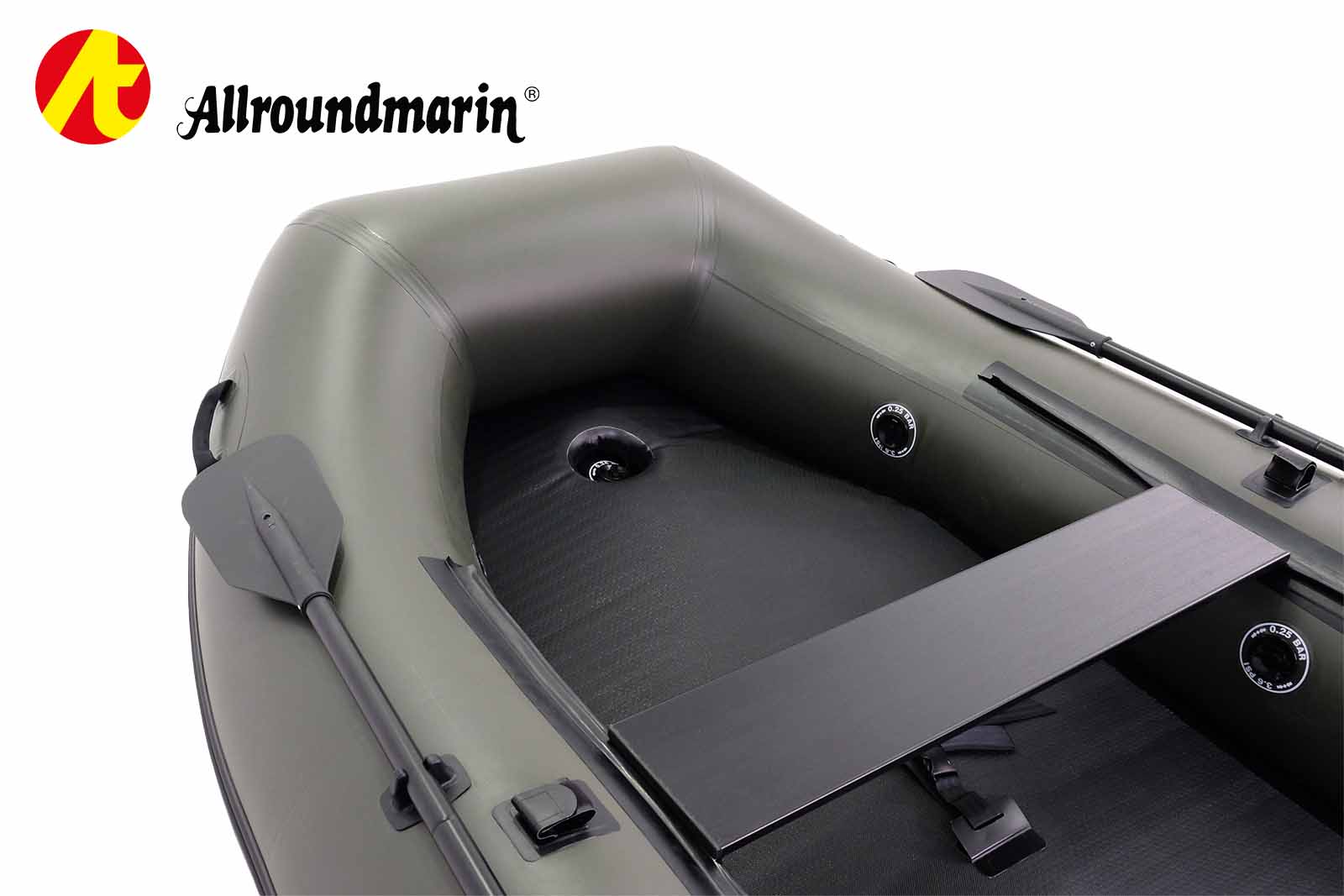 Allroundmarin Xtream Schlauchboot 205 mit Luftboden Bug Detailansicht