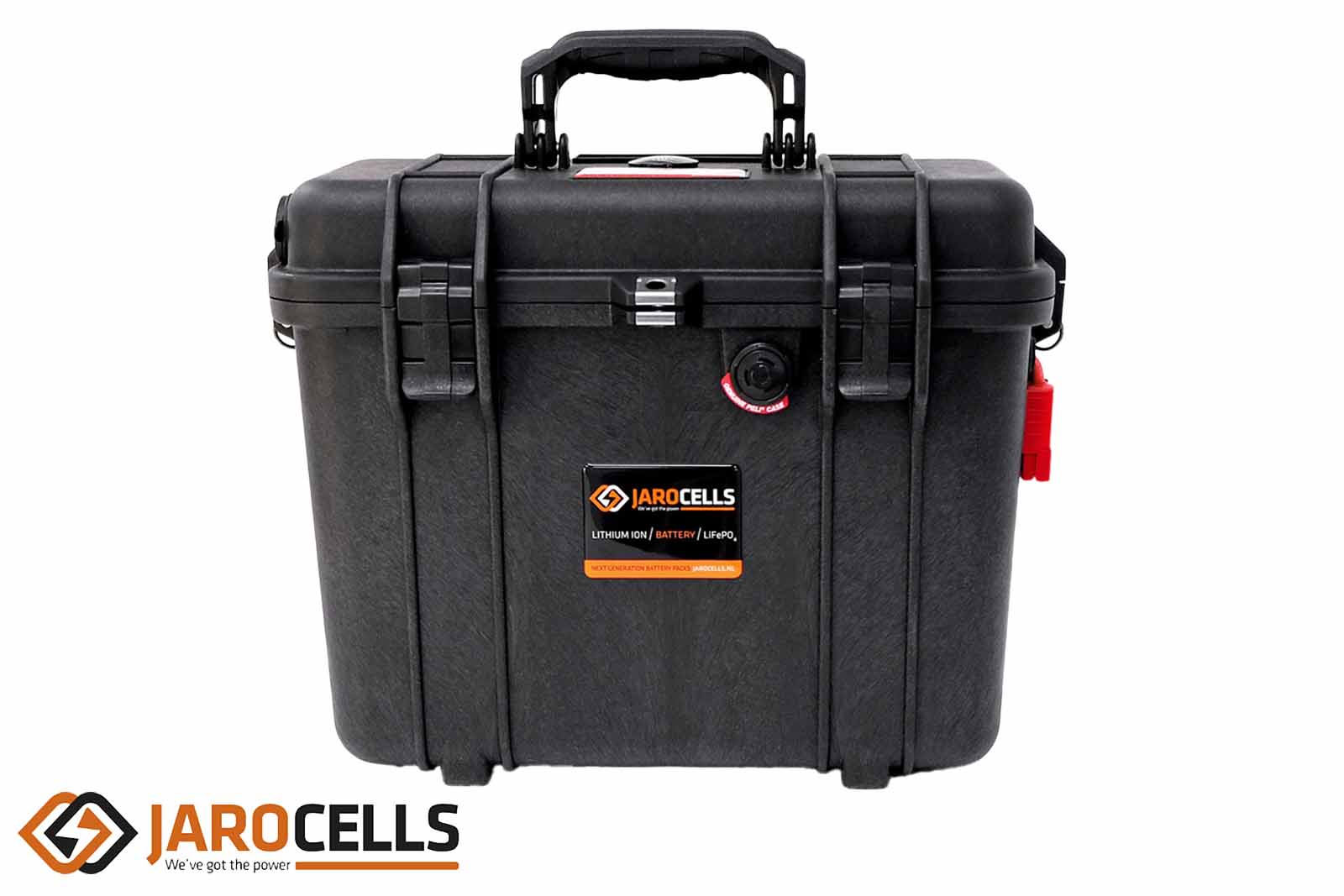 Jarocells Tragbare BTP 60.12 + 36 Lithium Ionen Batterie Frontansicht