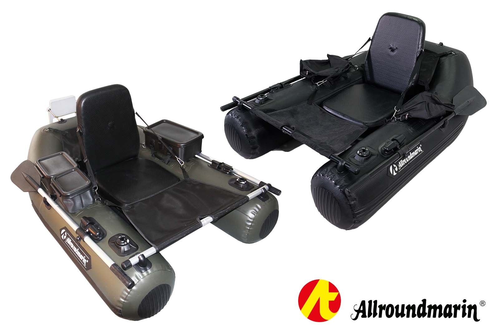 Allroundmarin Belly Boot 170 in Carbon und Oliv