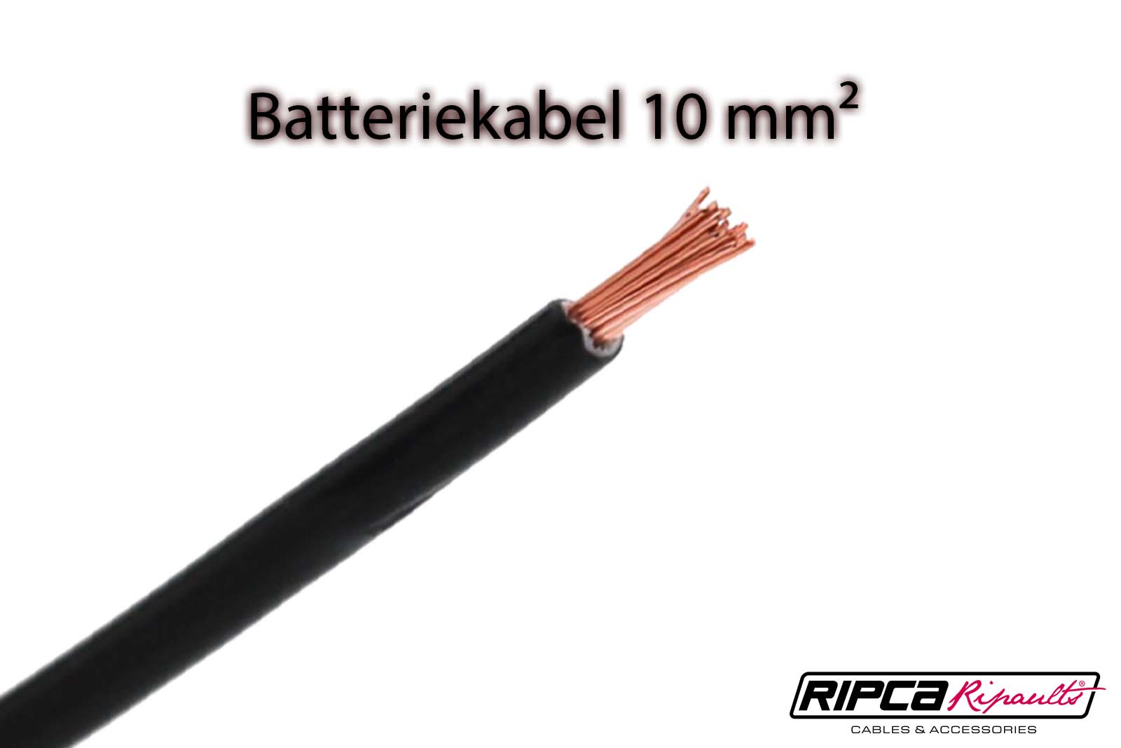 Ripca Batteriekabel 1-adrig Rot & Schwarz