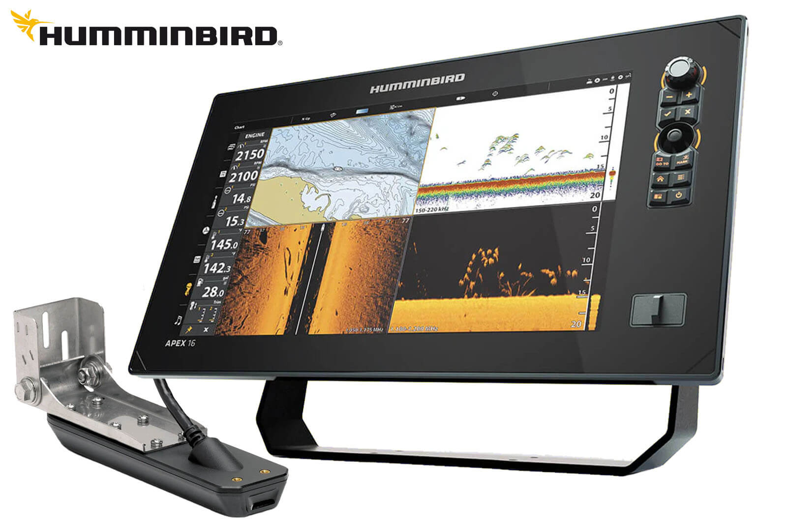 Humminbird APEX 16 Echolot mit Geber
