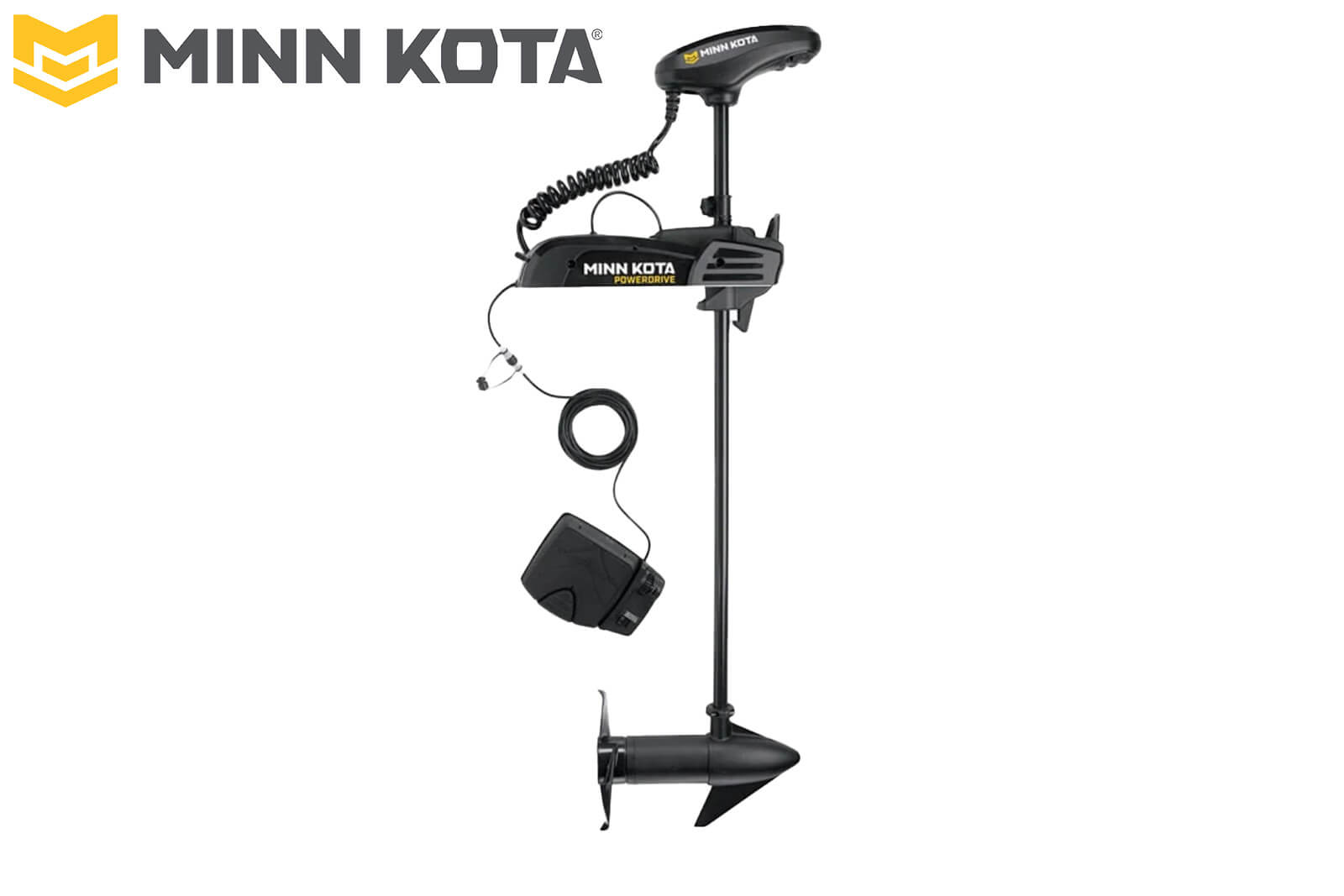 Minn Kota PowerDrive Elektro-Bootsmotor Profilansicht 121 cm, 12 V (45 lb) ohne Geber