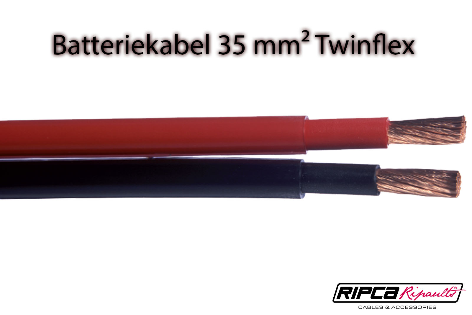 Batteriekabel Schwarz, Rot – Twinflex