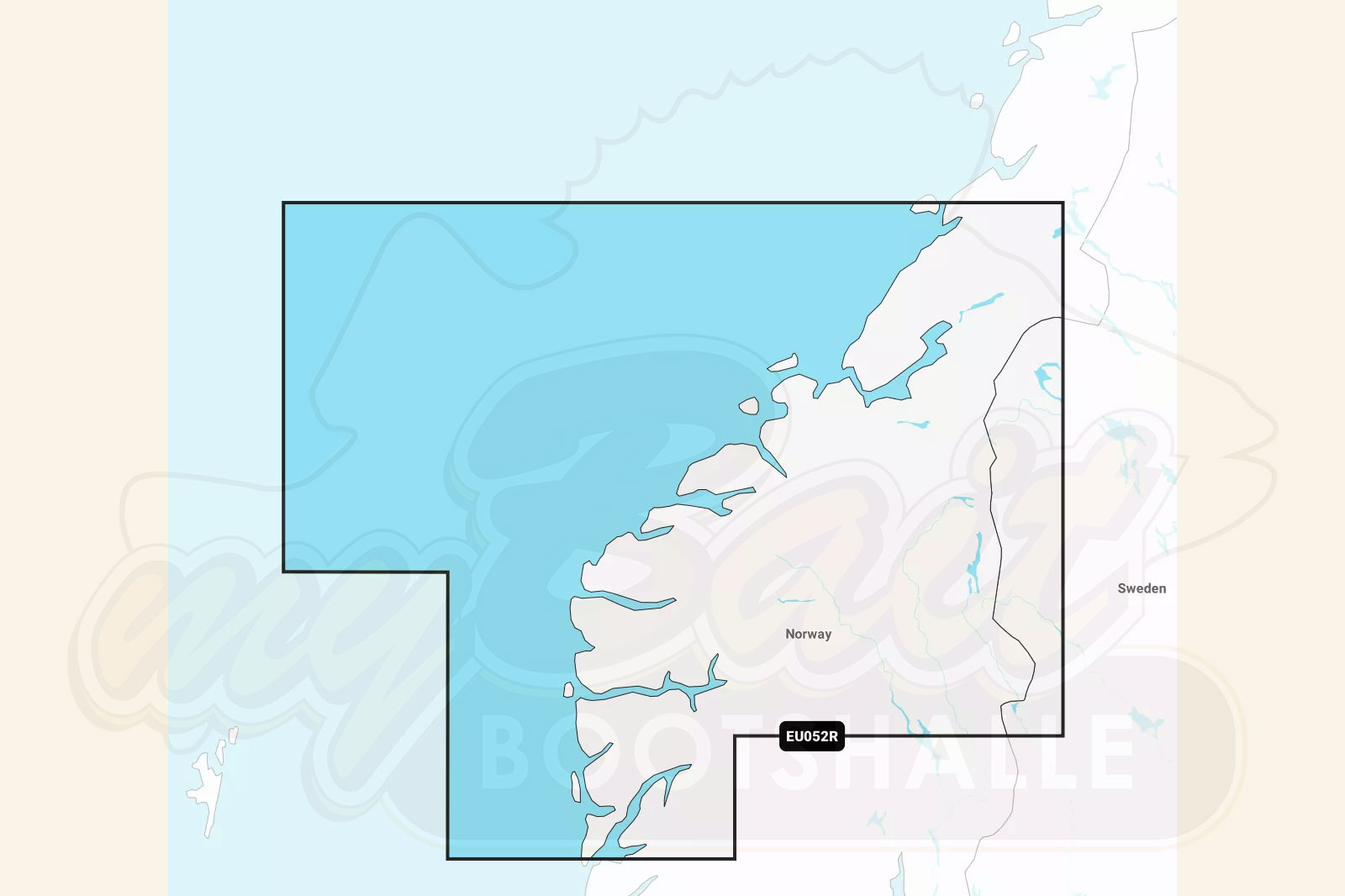 Garmin Navionics Plus: Kartenausschnitt Norwegen Sognefjord bis Svefjorden