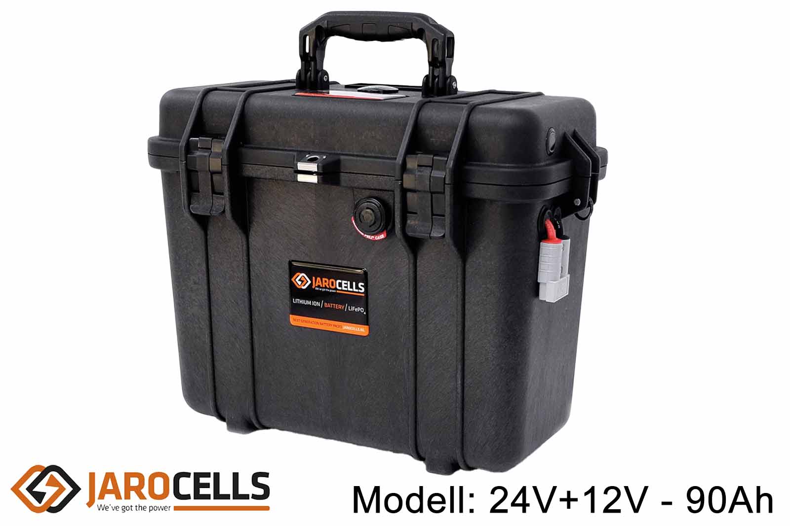 Jarocells Portable Lithium-Ionen-Batterie mit Bluetooth Batteriecomputer