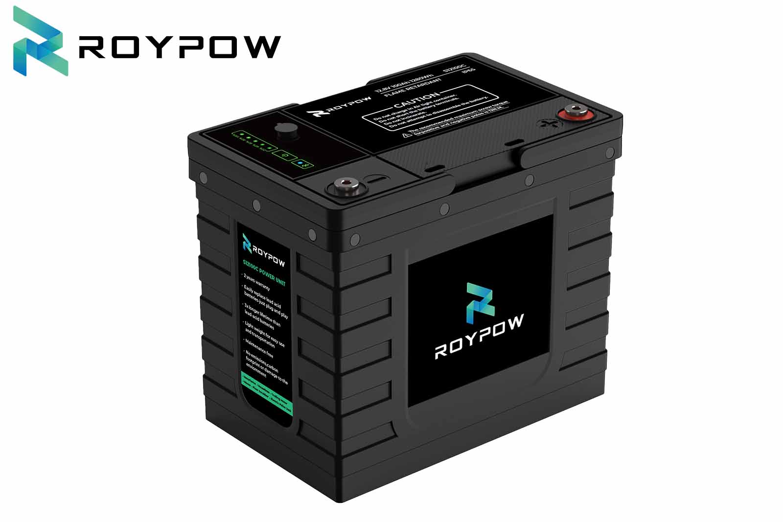 RoyPow LiFePO4 Batterie wasserfest