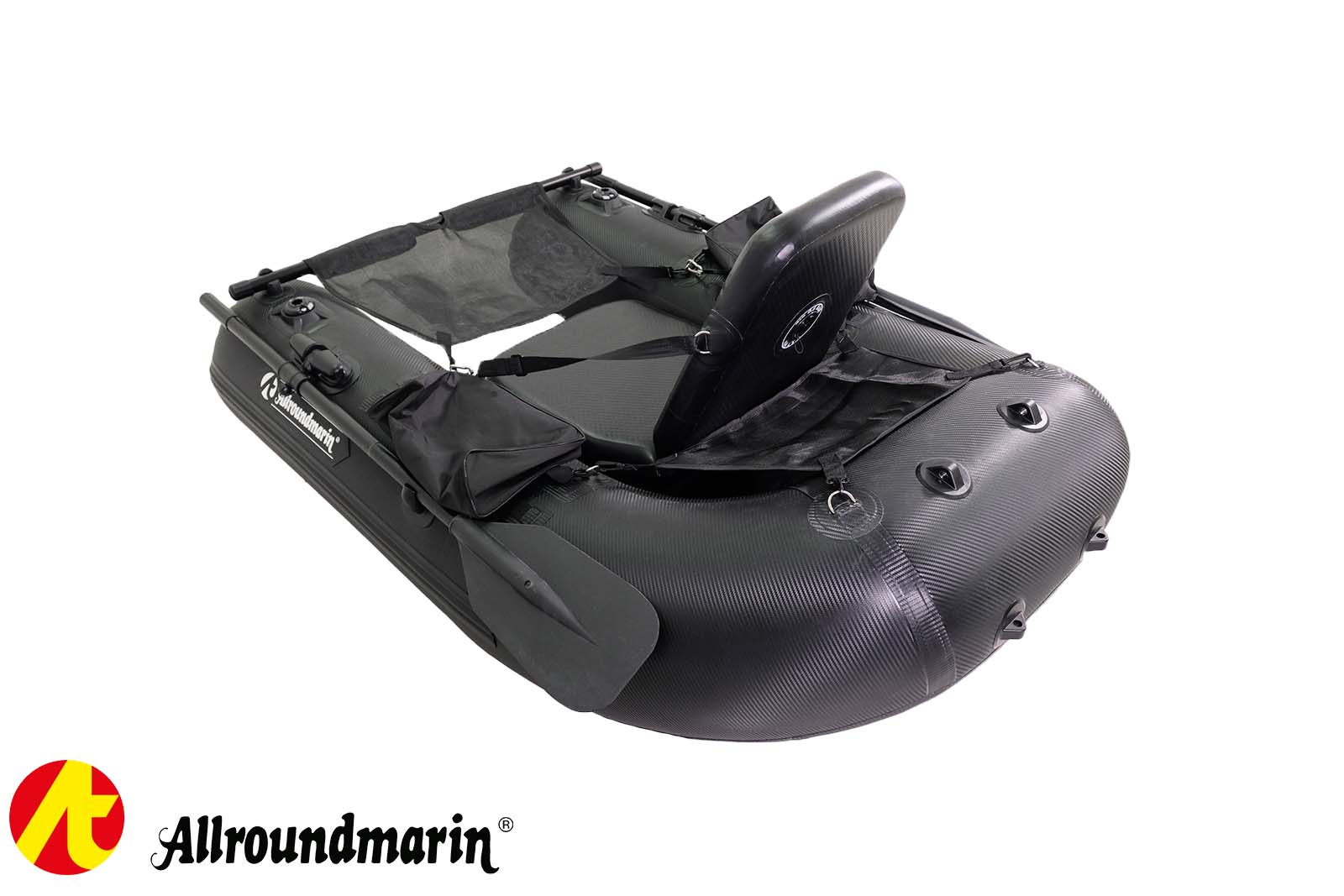 Allroundmarin Belly Boot 170 in Carbon Bugansicht