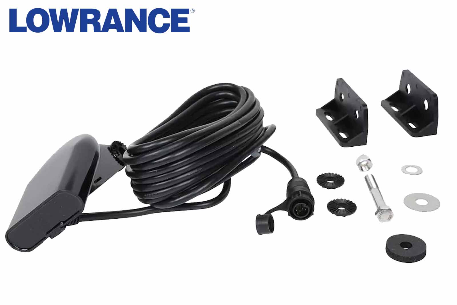 Lowrance HDI Heckgeber, 9 Pin, 50/200|455/800 kHz, Lieferumfang