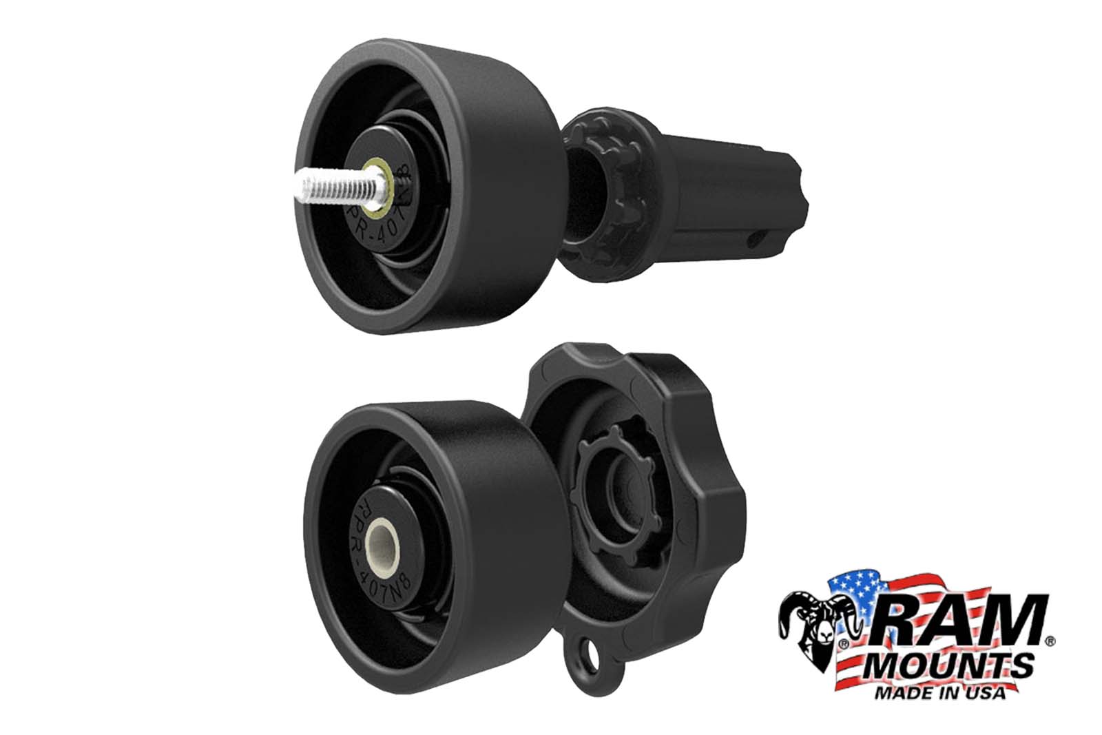 RAM Mounts RAP-S-KNOB5-GU Rändelschrauben Sicherheits-Set - Hinten