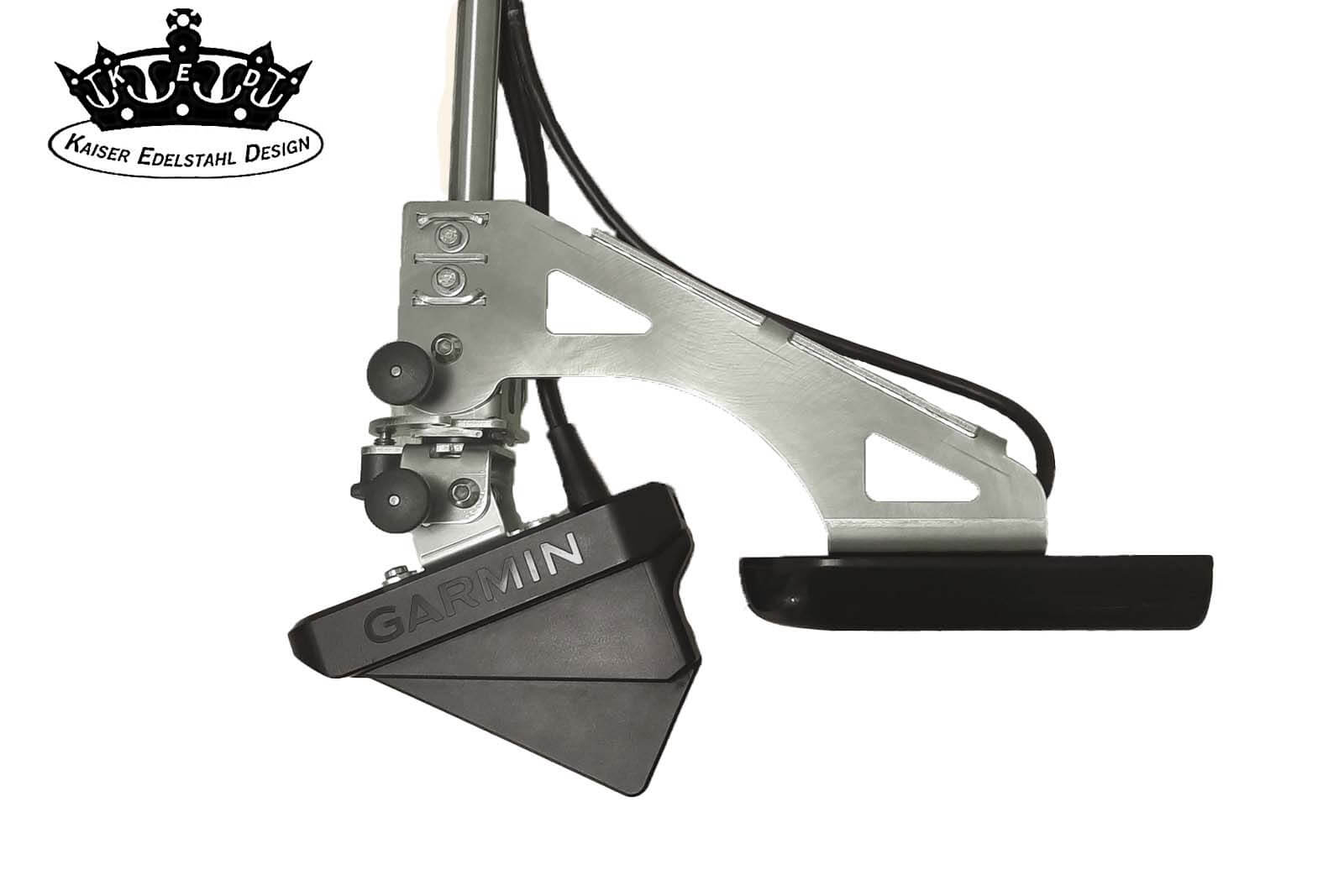 KED Doppelgeberhalter Konsole für Garmin LVS32 und GT52/54/56 Down Mode