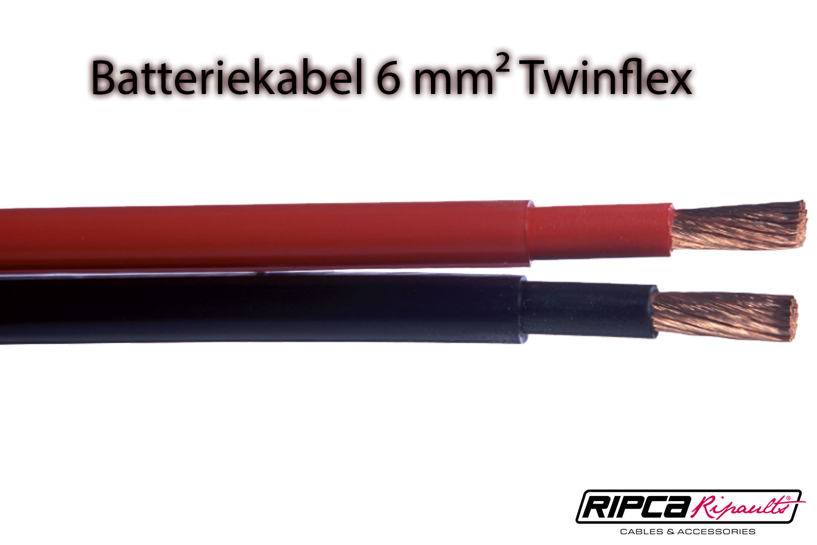 Batteriekabel Schwarz, Rot – Twinflex